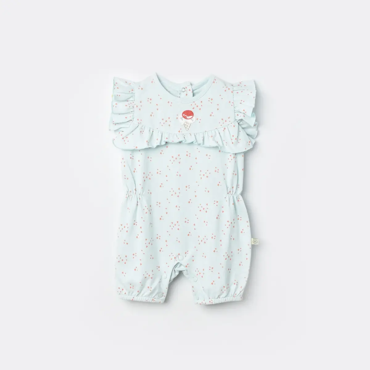Bibaby Organik Tulum Şortlu Pretty Ears Bunny Mint