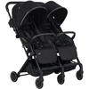 Prego 2236 London Yanyana İkiz Bebek Arabası Siyah