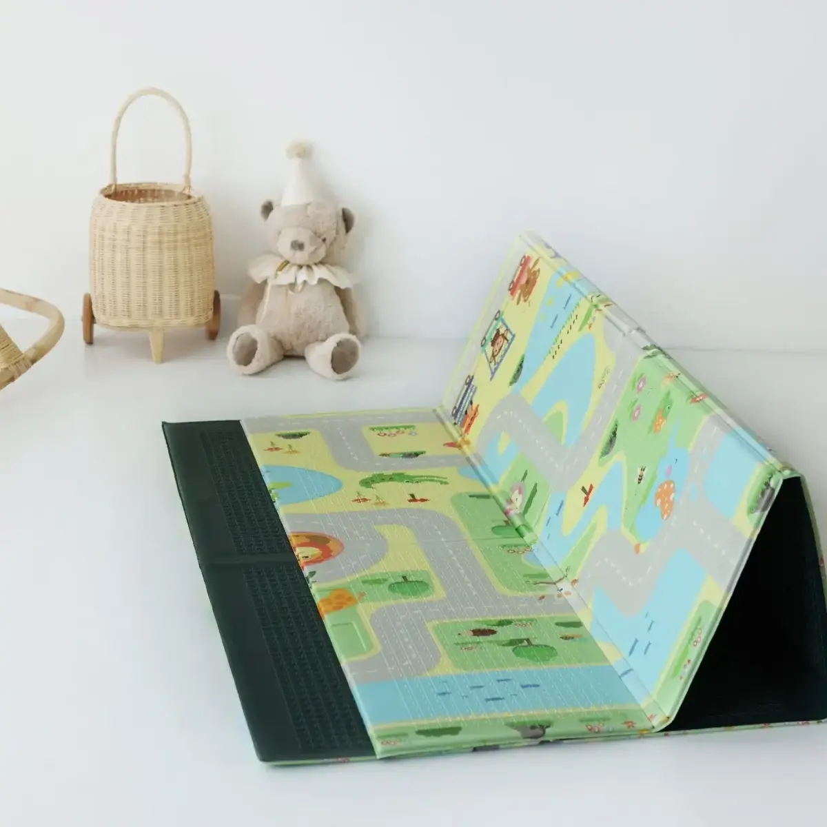 Coolmats Yeşil Parkur Katlanabilir Oyun Matı 200x130x1 cm 