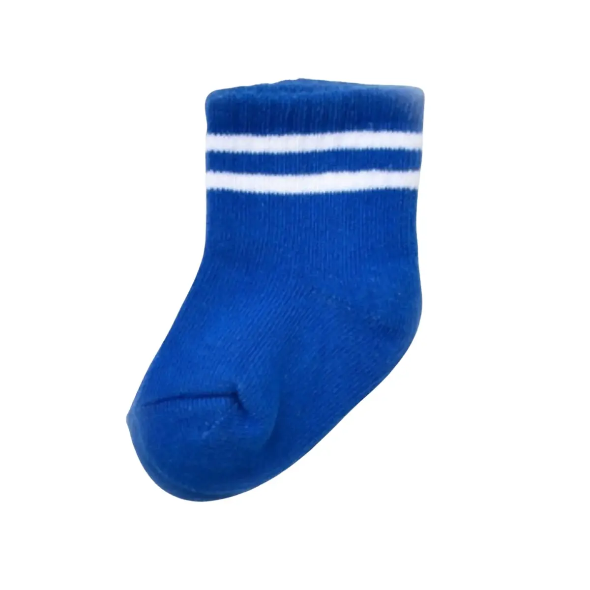 Bibaby Organik Çorap Soket Çizgili Saks Bibaby Organik Çorap Soket Çizgili Saks