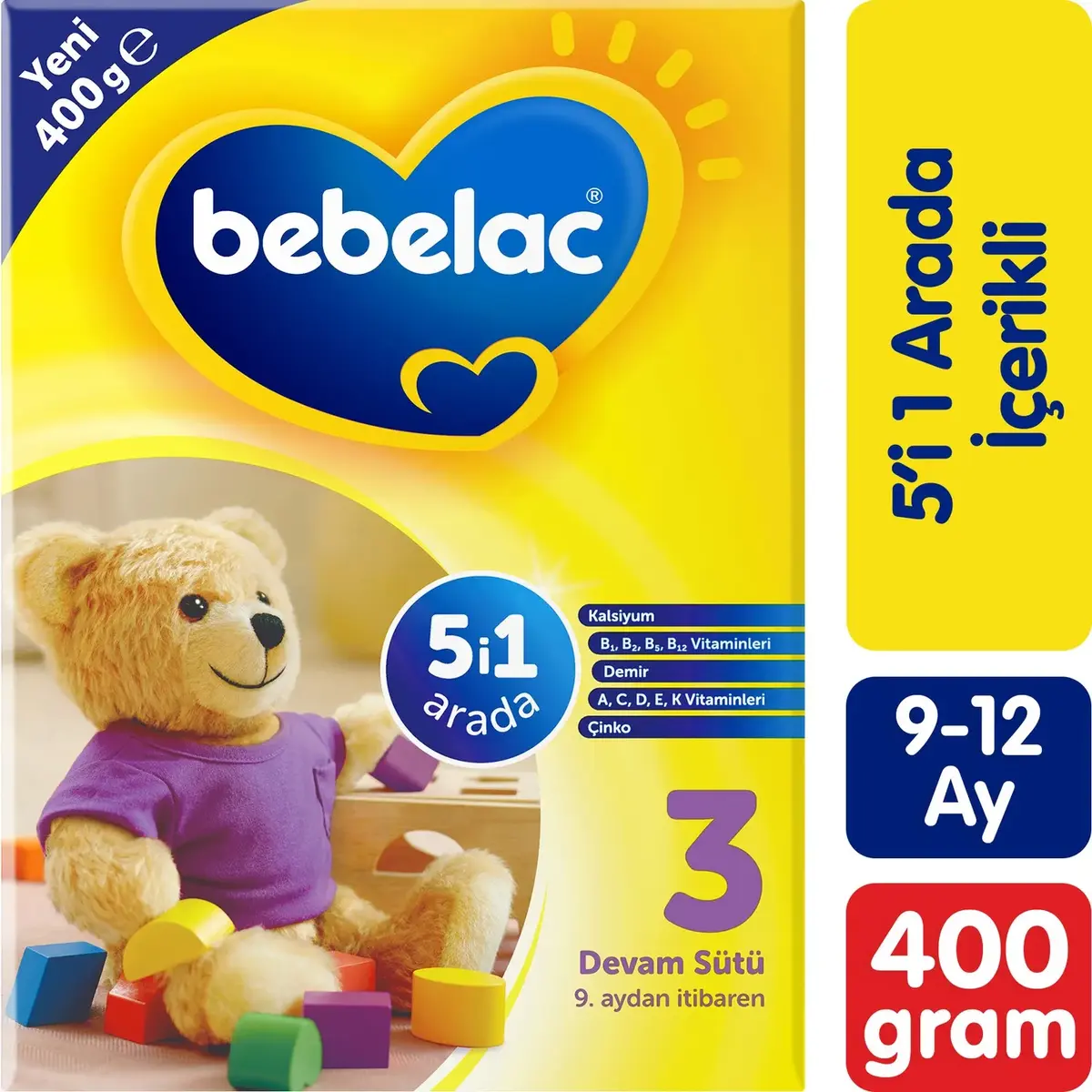 Bebelac 3 Bebek Devam Sütü 400 gr