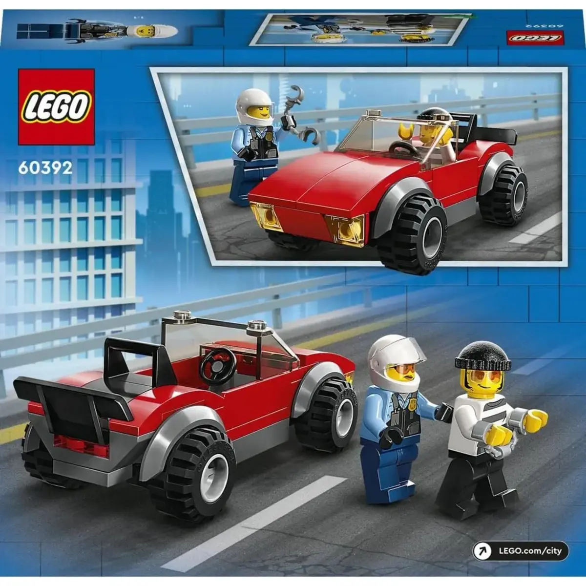 LEGO City Polis Motosikleti Araba Takibi 60392