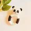 Hubble Doğal Bebek Diş Kaşıyıcı Ve Oyuncağı Panda Halkalı