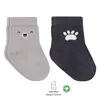 Bibaby Çorap Soket 2li Bistyle Bear Penye Gri