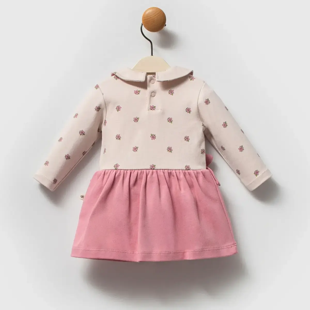 Moi Noi Elbise Bodyli Flowers Mürdüm