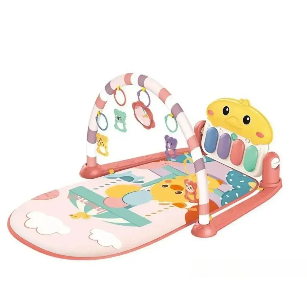 Piyanolu Ördek Gökkuşağı Bebek Oyun Halısı