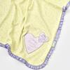 Bibaby Organik Battaniye Love You Baby Yellow Lavander