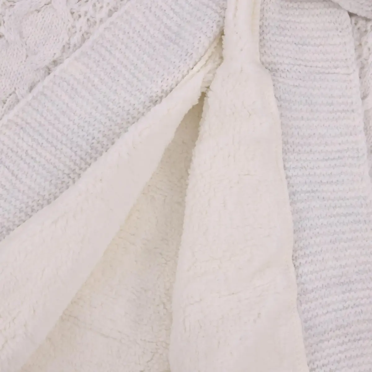 Mini Damla Battaniye Triko Kızaklı 80x100cm Gri