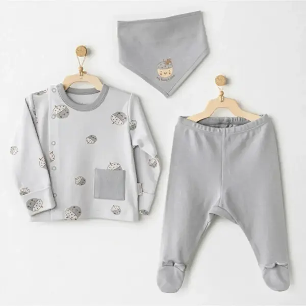 Andy Wawa Zıbın Takımı 3lü Hello Autumn Gri