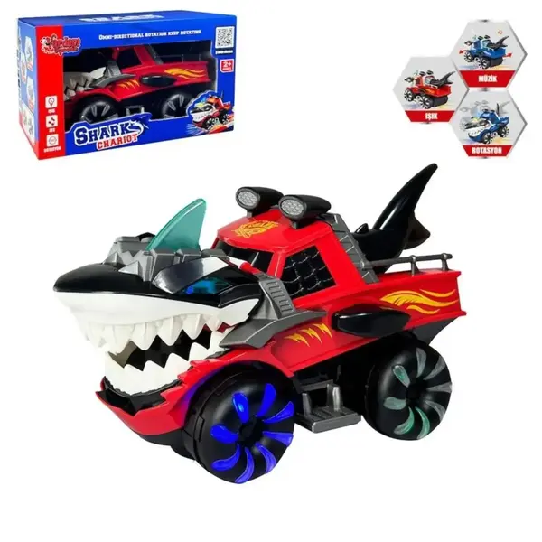 Vardem Işıklı Müzikli Hareketli Köpek Balığı Araba