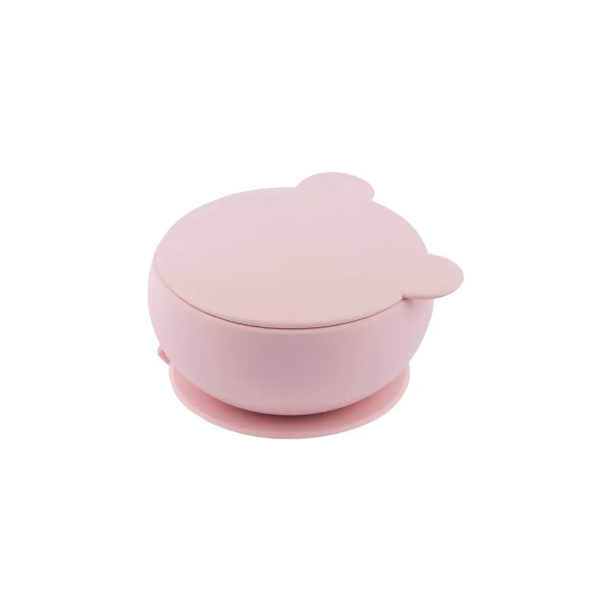 OiOi Vakum Tabanlı Silikon Kapaklı Kase6+ Ay Pinky Pink
