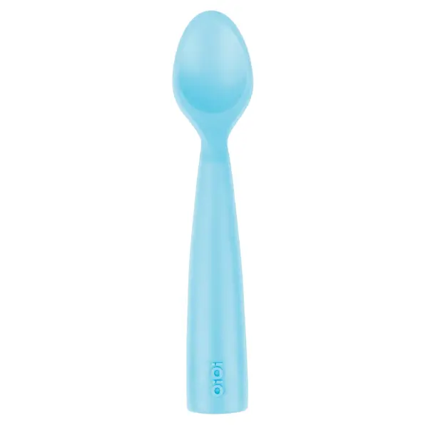 OiOi Nam Nam Silikon Mama Kaşığı 6+ Ay Mineral Blue