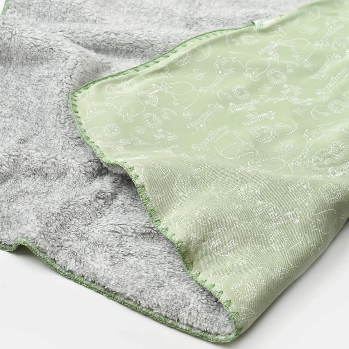 Bibaby Battaniye Zoo Is Good Lime Cream Bibaby Battaniye Zoo Is Good Lime Cream