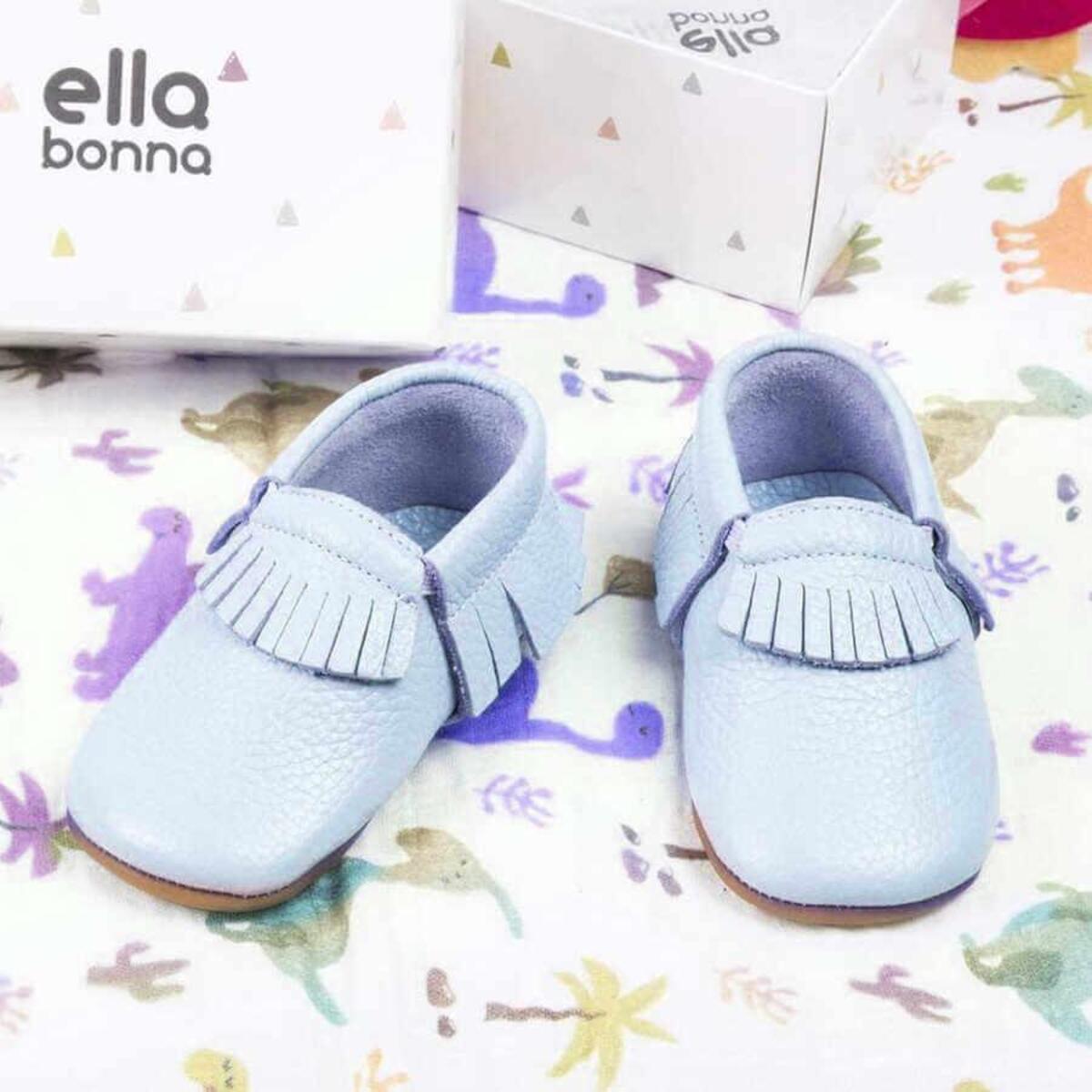 Ella Bonna Bebek Ayakkabısı Hakiki Deri Mavi