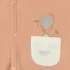 Bibaby Organik Yelek Teach Me Kırmızı - Kahverengi - Mint