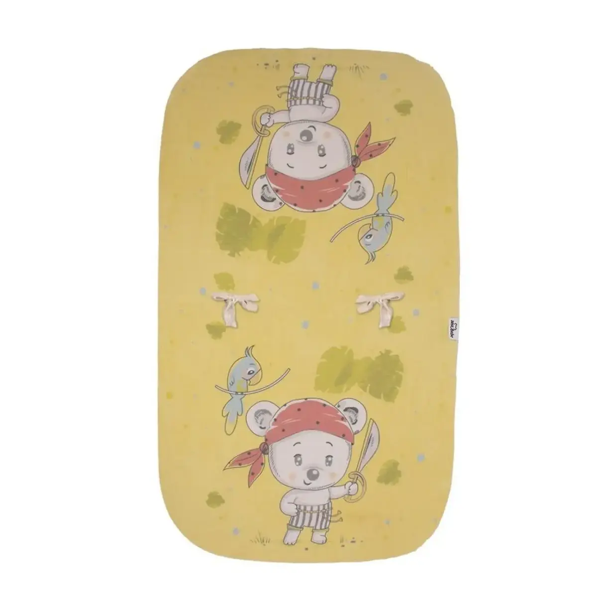 Sevi Bebe Müslin Anakucağı Örtüsü Pano Baskılı Korsan