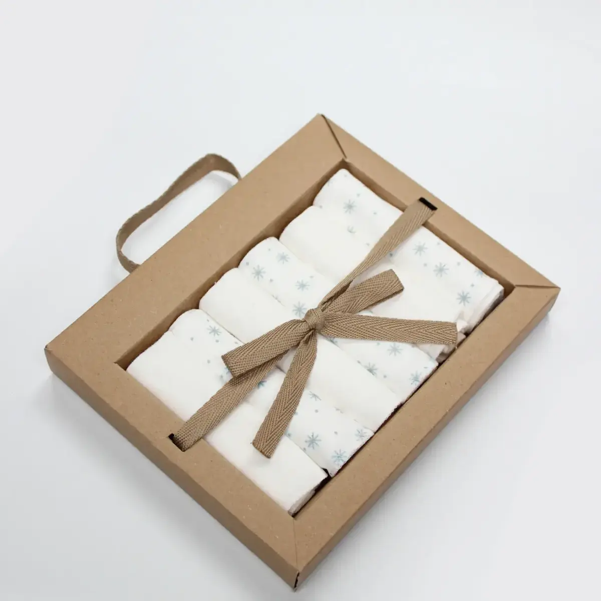 Bistyle Organik Mendil 6lı Stars Kutulu 20x20cm Mavi