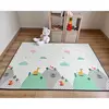 Coolmats Yeşil Parkur-Bulutlar ve Dağlar Oyun Halısı 140x200x1