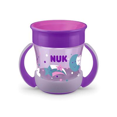 Nuk Glow Mini Magic Cup Karanlıkta Parlayan Suluk 160 ml Mor