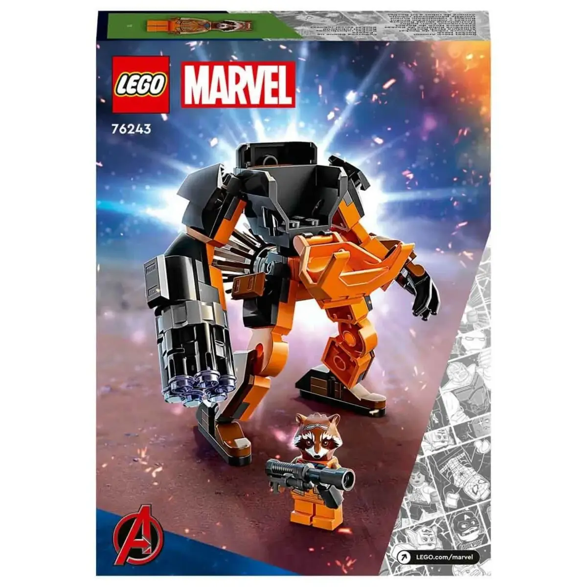 LEGO Marvel Rocket Robot Zırhı Oyuncak Yapım Seti 76243 