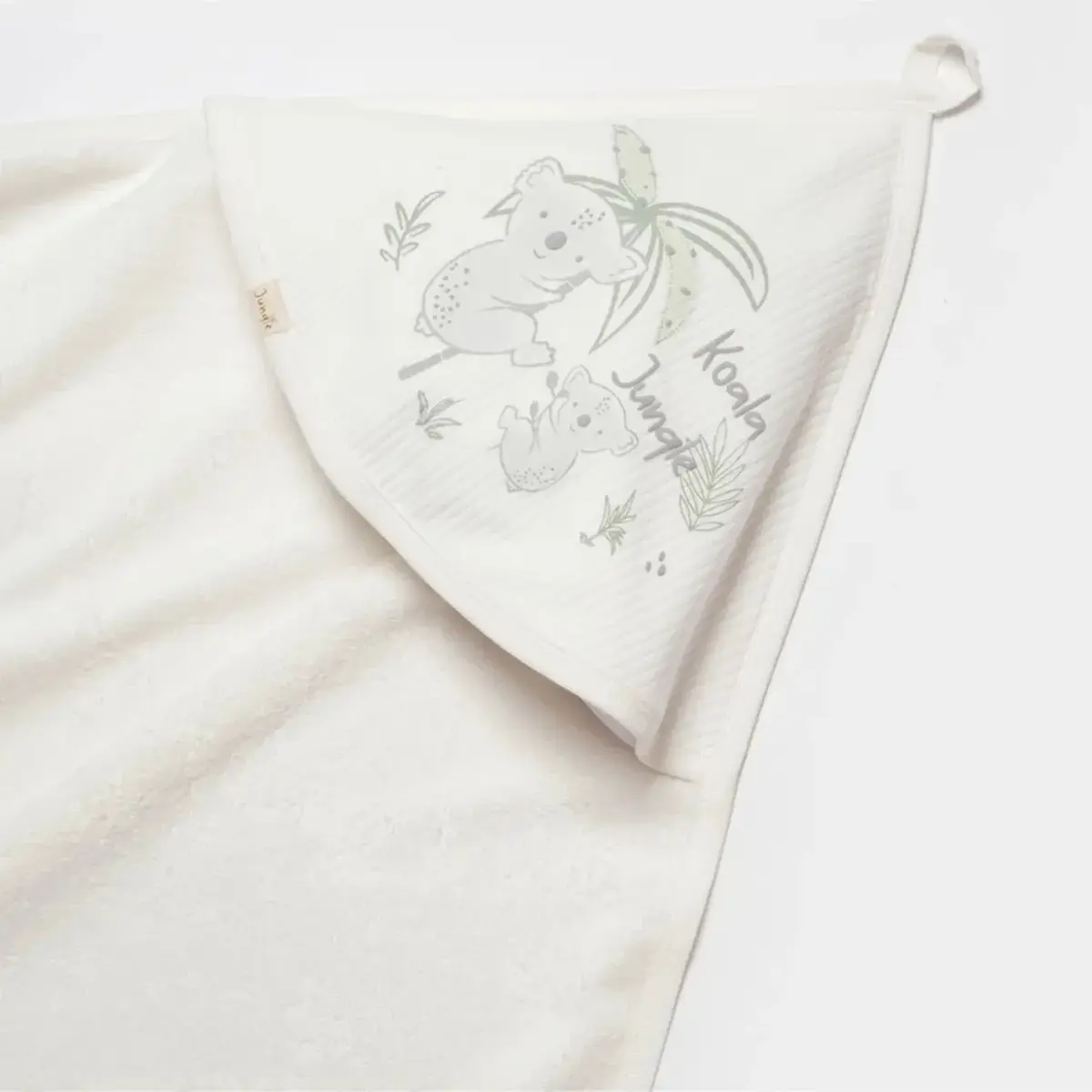 Bibaby Organik Bornoz Takımı Koala Jungle Gri