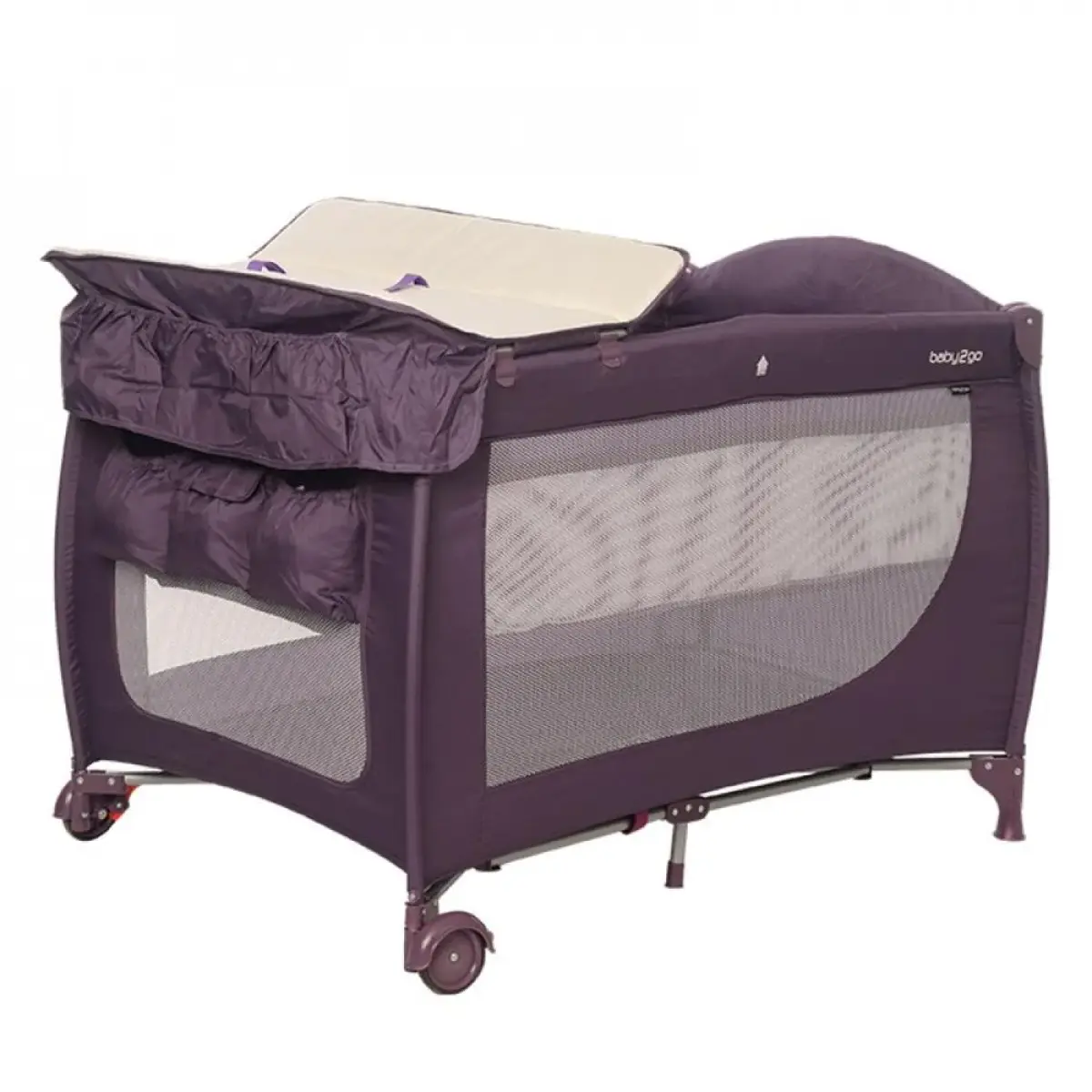 Baby2Go Puffy  Oyun Parkı 70x110 cm Mor