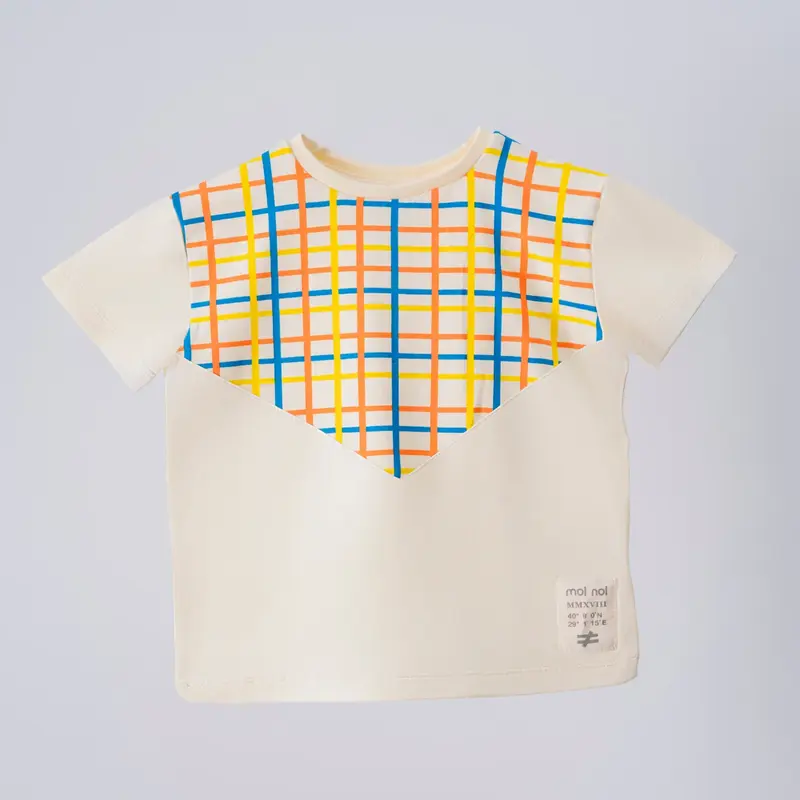 Moi Noi T-Shirt Üçgen Bej - Line