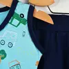 Pelops 2li Takım Atlet Araba Baskılı Mavi