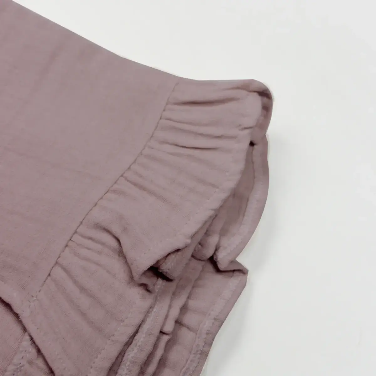 Bistyle Müslin Puset Yüz Örtüsü Fırfırlı Antrasit