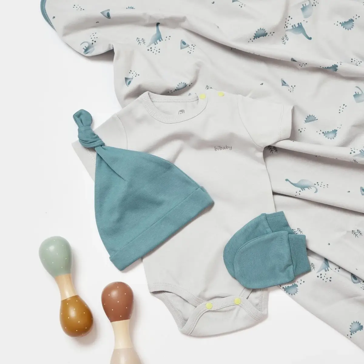 Bibaby Hastane Çıkışı 10lu My Little Dinosaur Gri - Petrol