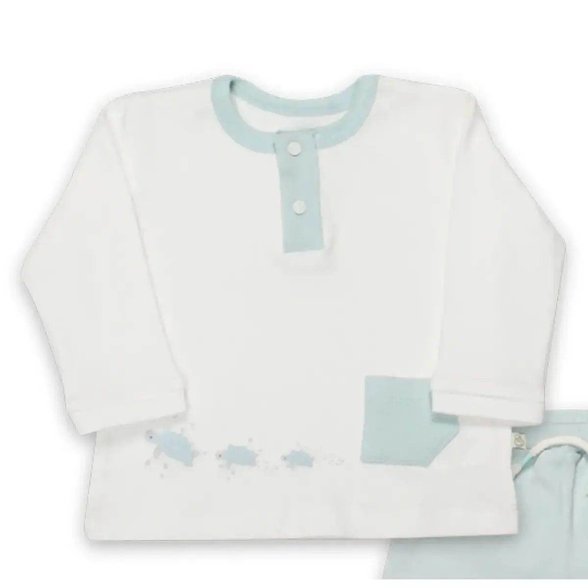 Bistyle 2li Takım Hello World Mint - Ekru