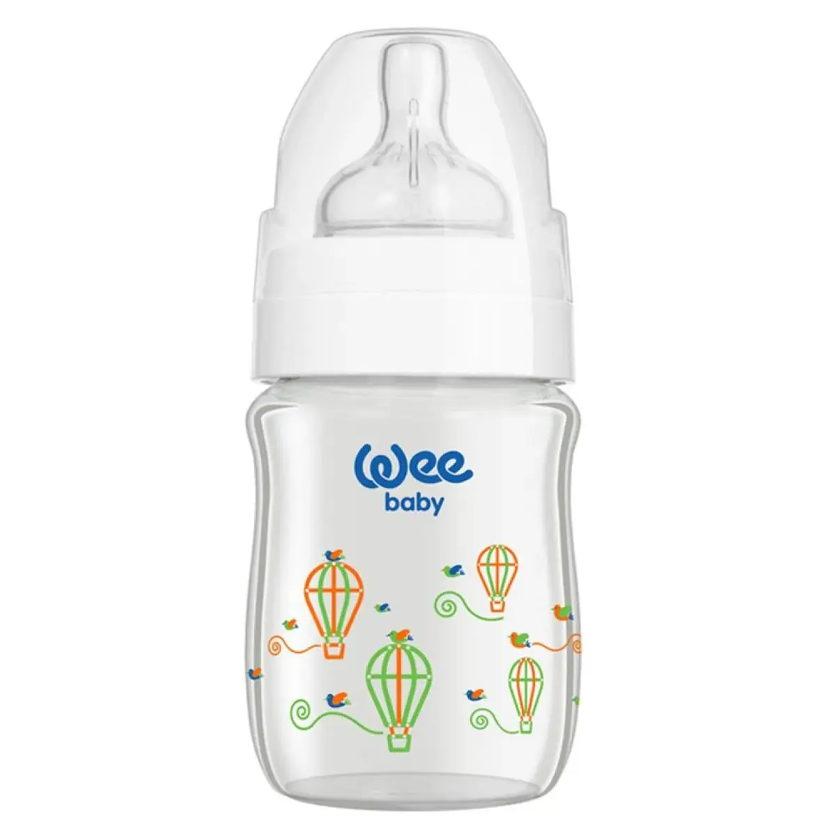 Wee Baby Klasik Plus Geniş Ağızlı Isıya Dayanıklı Cam Biberon 120 ml