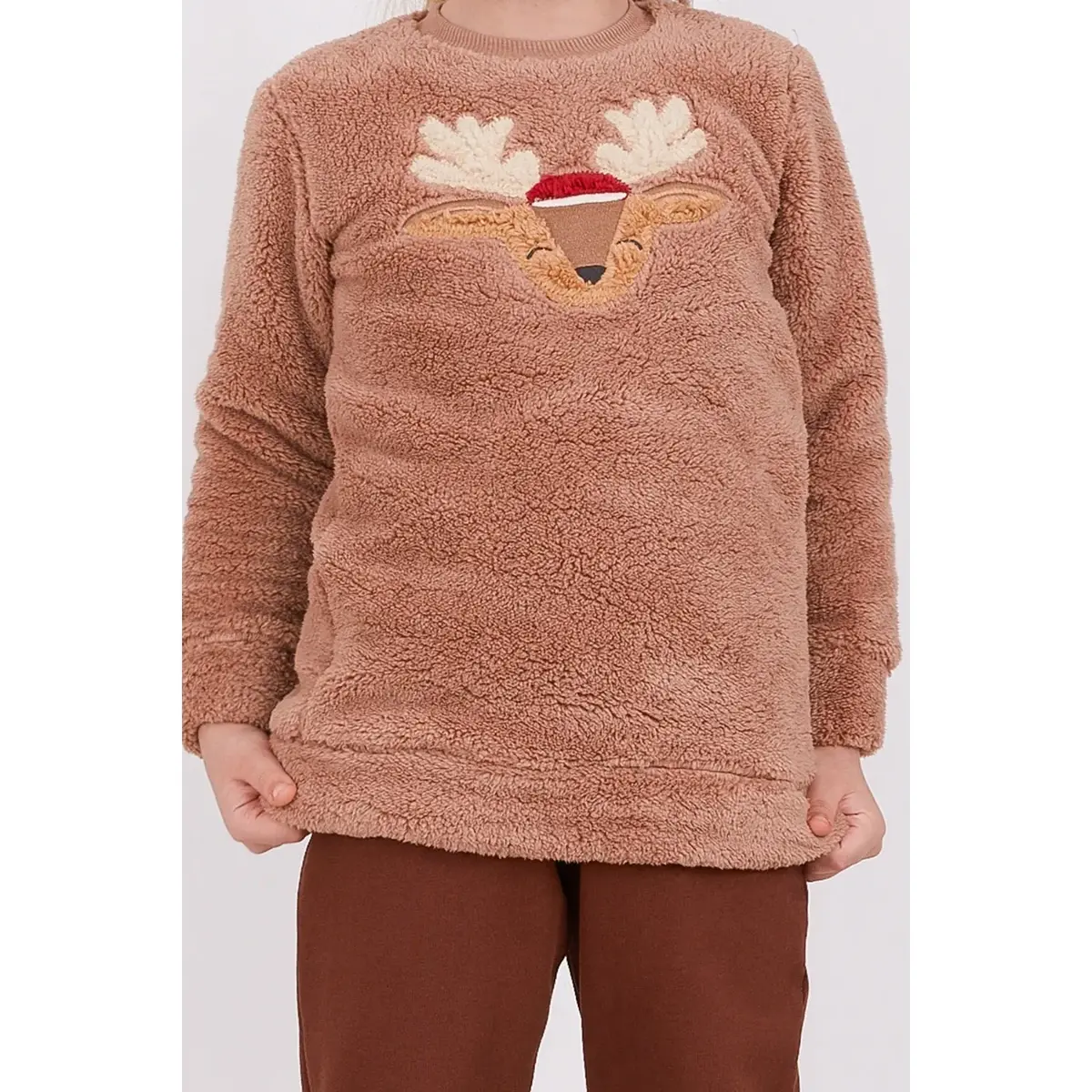 Arnetta Anne - Kız Pijama Takımı Sütlü Kahve