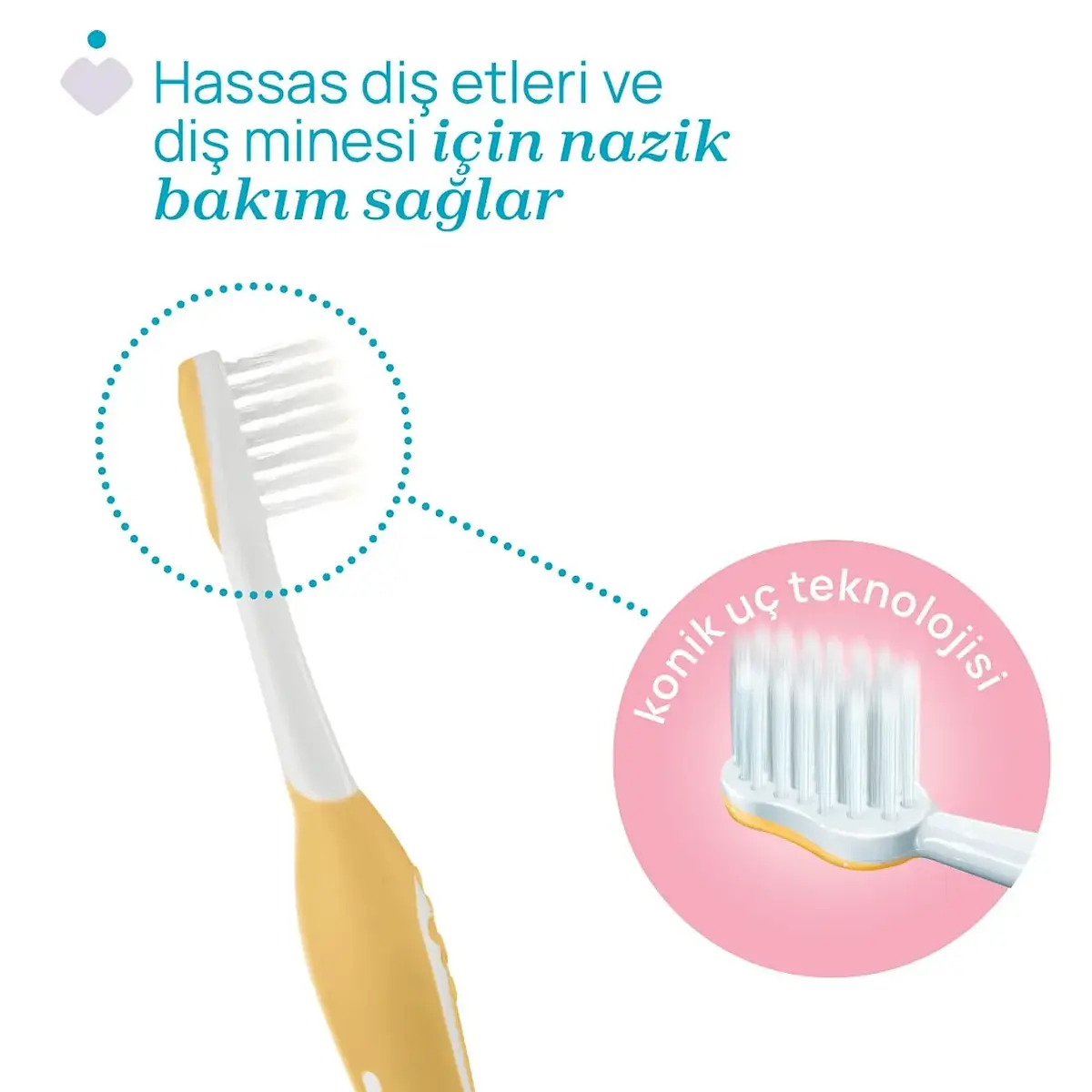 Chicco Diş Fırçası 6-36 Ay Yaş Indigo-Mustard 2'li