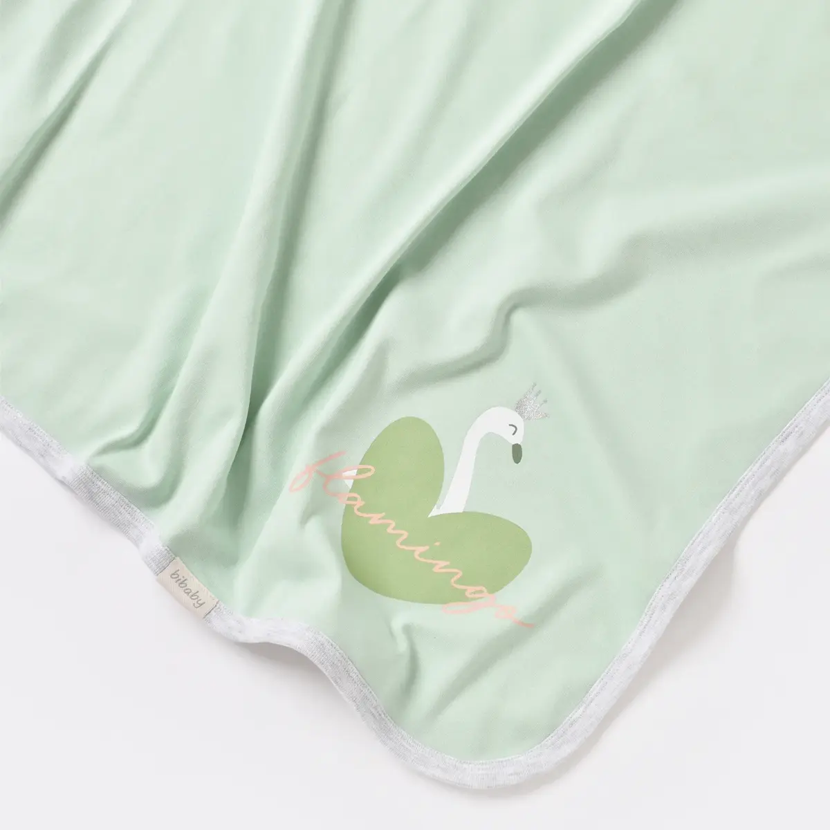 Bibaby Battaniye Baby Flamingo Yeşil
