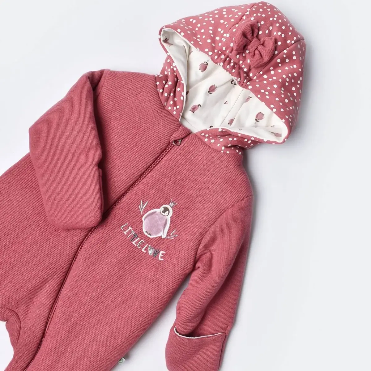 Bibaby Organik Tulum Elyaflı Little Love Rose Dry