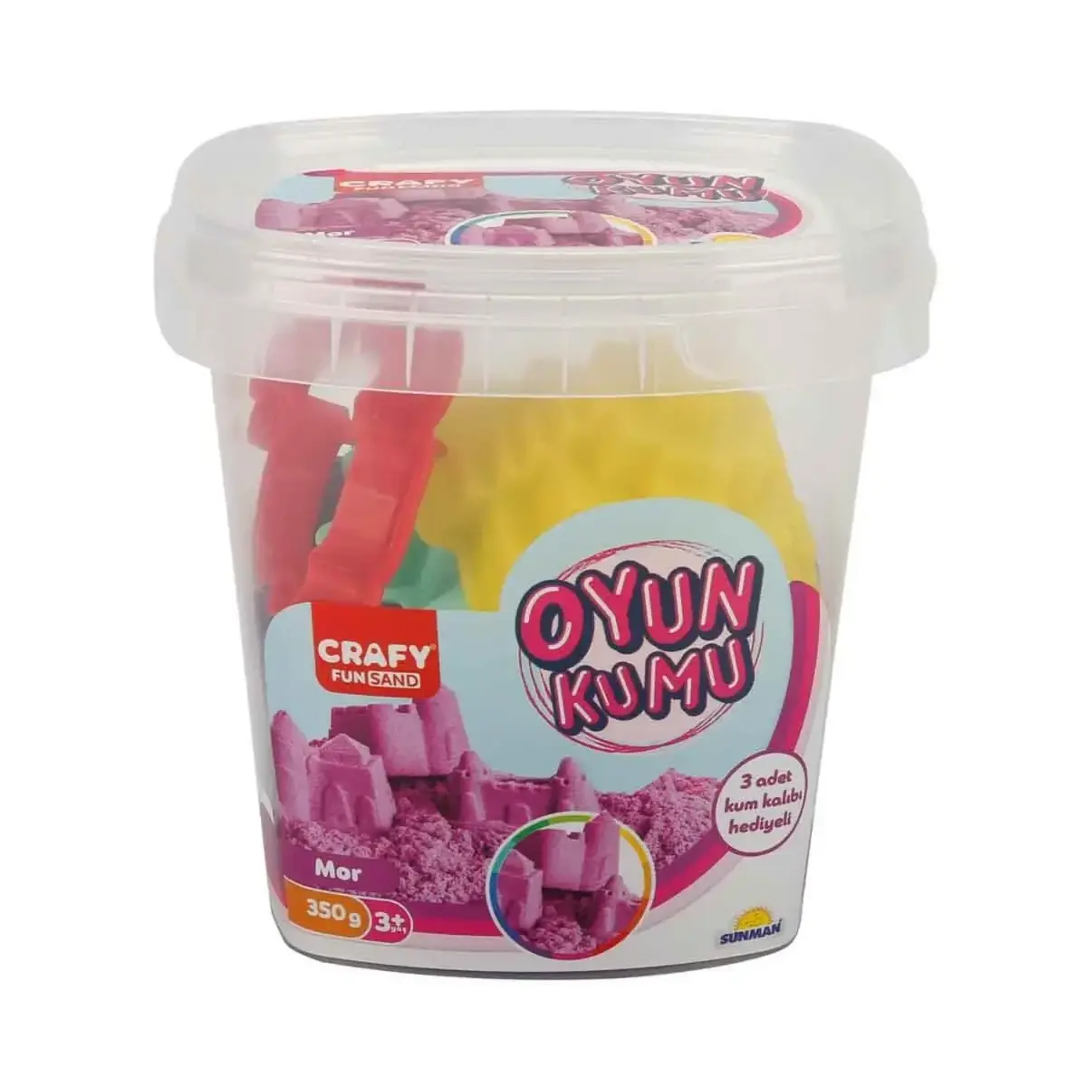 Crafy Oyun Kumu Seti Mor 350 gr