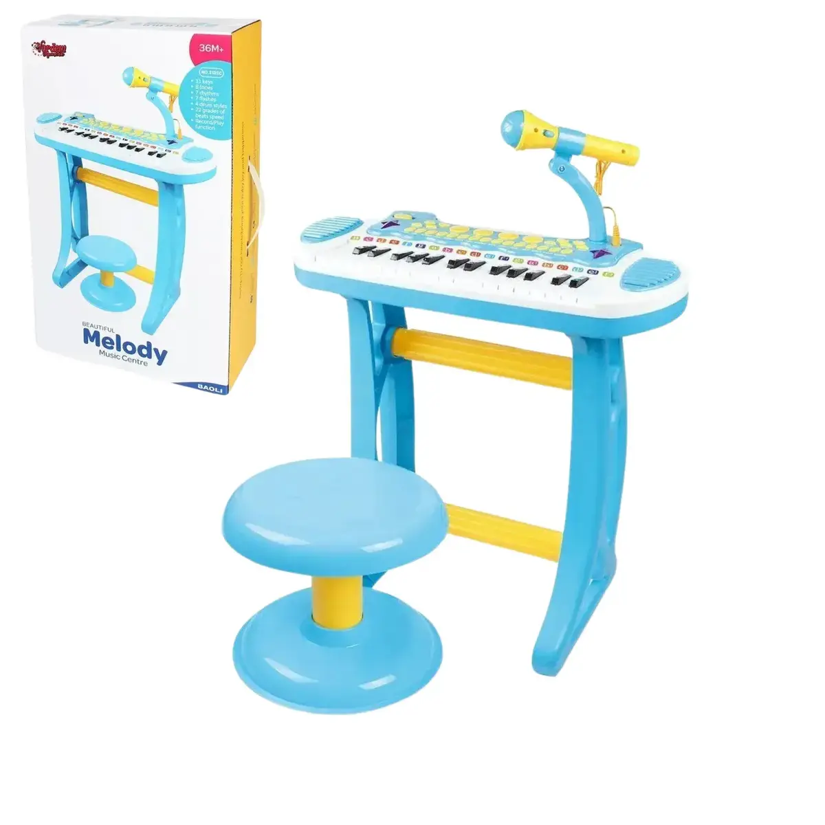 Vardem Mikrofonlu 24 Tuşlu Mp3 Çalar Mini Piyano