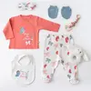 Bibaby Organik Hastane Çıkışı 5li Wild Flowers Coral