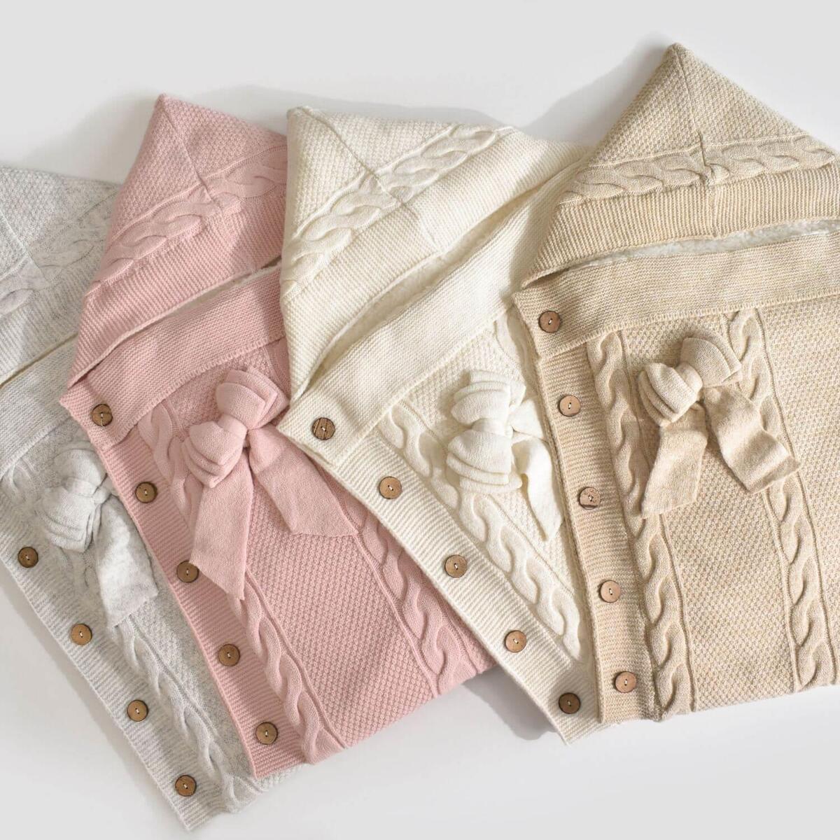 Bibaby Kundak Triko Fiyonklu Bej