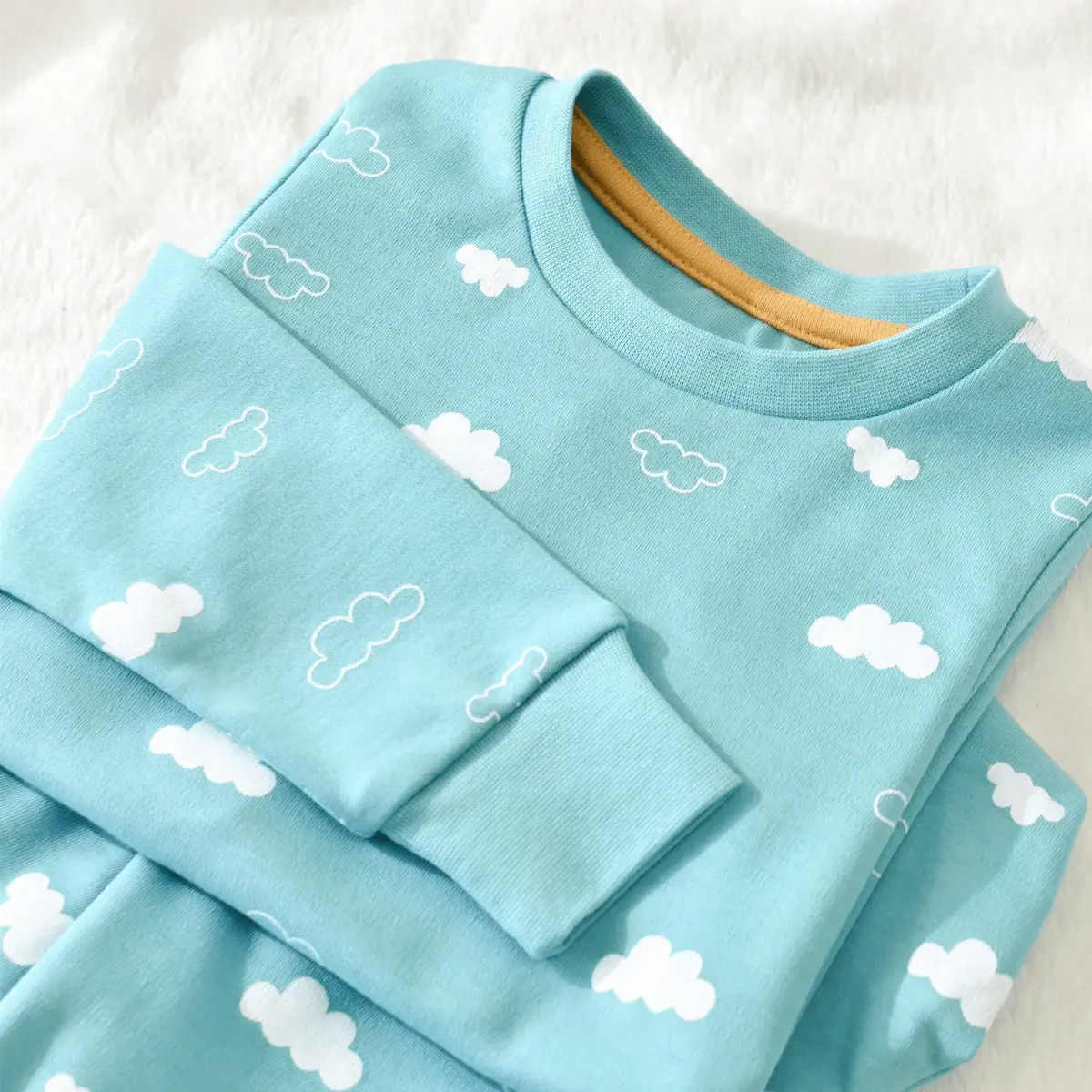 Bibaby Pijama Takımı Cute Cloudy Mint