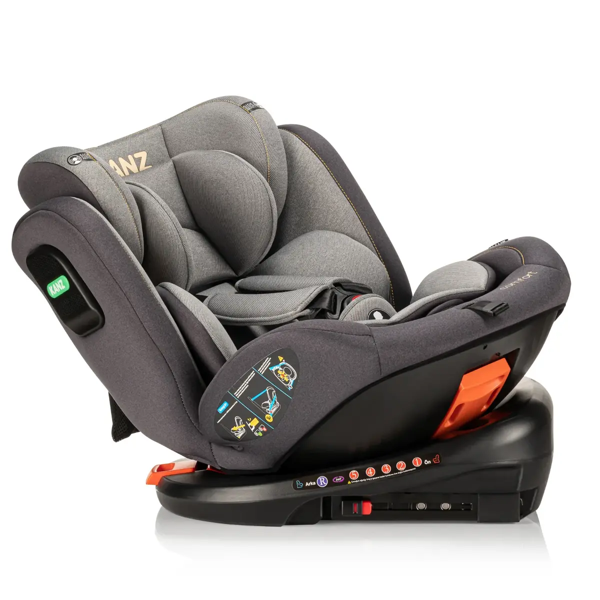 Kanz Comfort Oto Koltuğu 0-36 Kg Gri