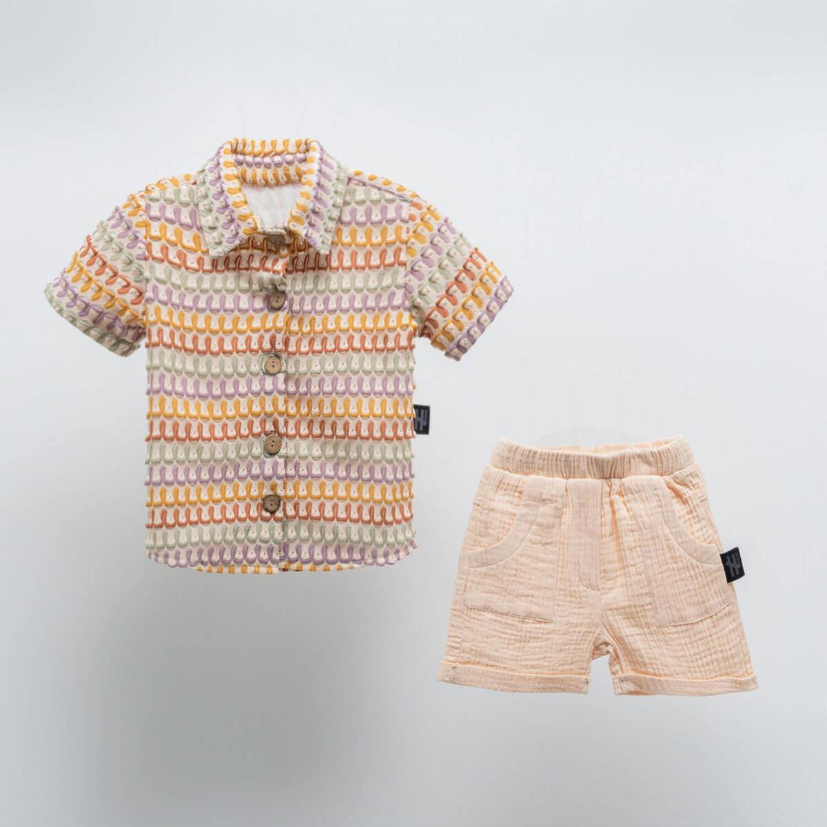 Moi Noi 2li Takım Gömlekli Bej