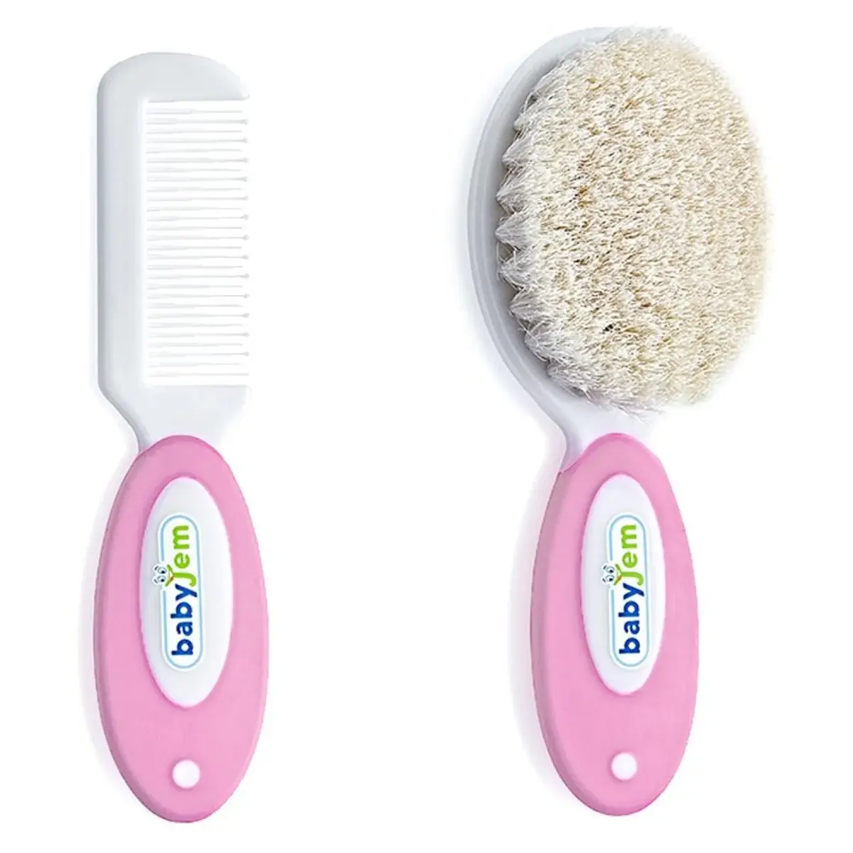 Babyjem Doğal Kıl Fırça Tarak Seti Pembe Babyjem Doğal Kıl Fırça Tarak Seti Pembe