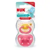 Nuk Signature Silikon Emzik 2li 6-18 Ay Kız