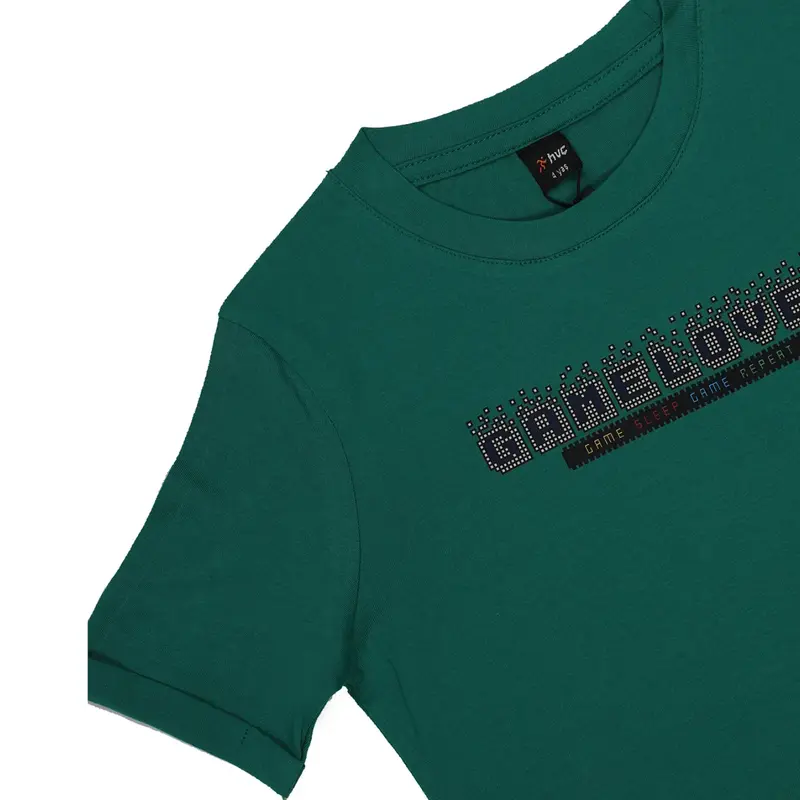 Hvc T-Shirt Gamelover Baskılı Yeşil