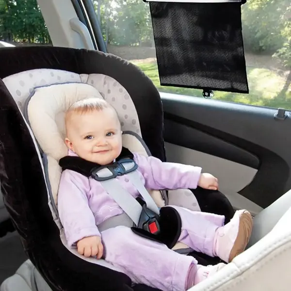 Babyjem Oto Yan Cam Güneşliği Makaralı 2li