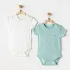 Andy Wawa Body Kısa Kol 2li Jacquard Basic Yeşil - Beyaz