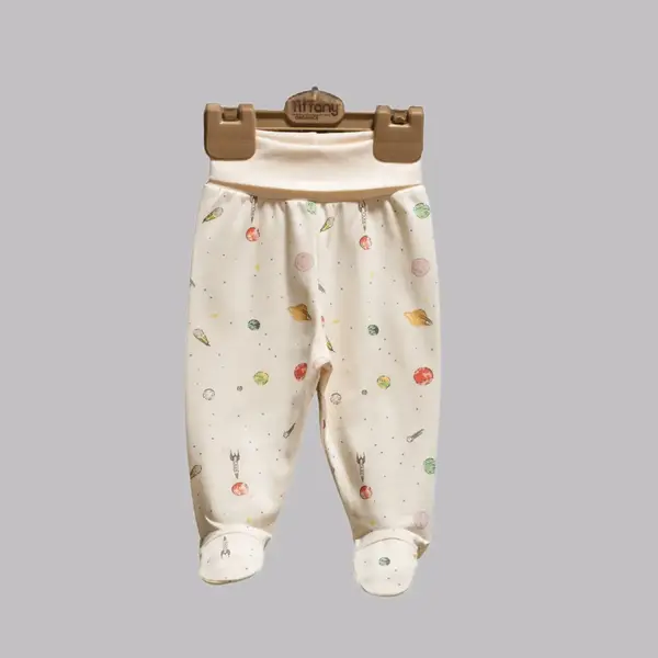 Tiffany Organik Pantolon Patikli Space Theme