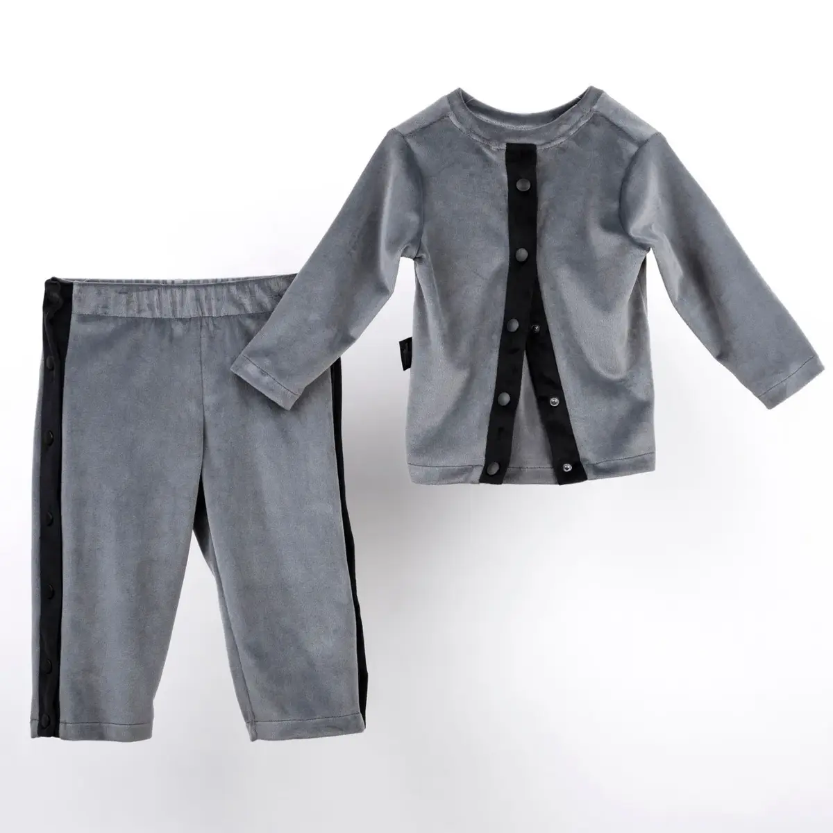 Moi Noi 2li Takım Çıtçıtlı Kadife Antrasit Moi Noi 2li Takım Çıtçıtlı Kadife Antrasit